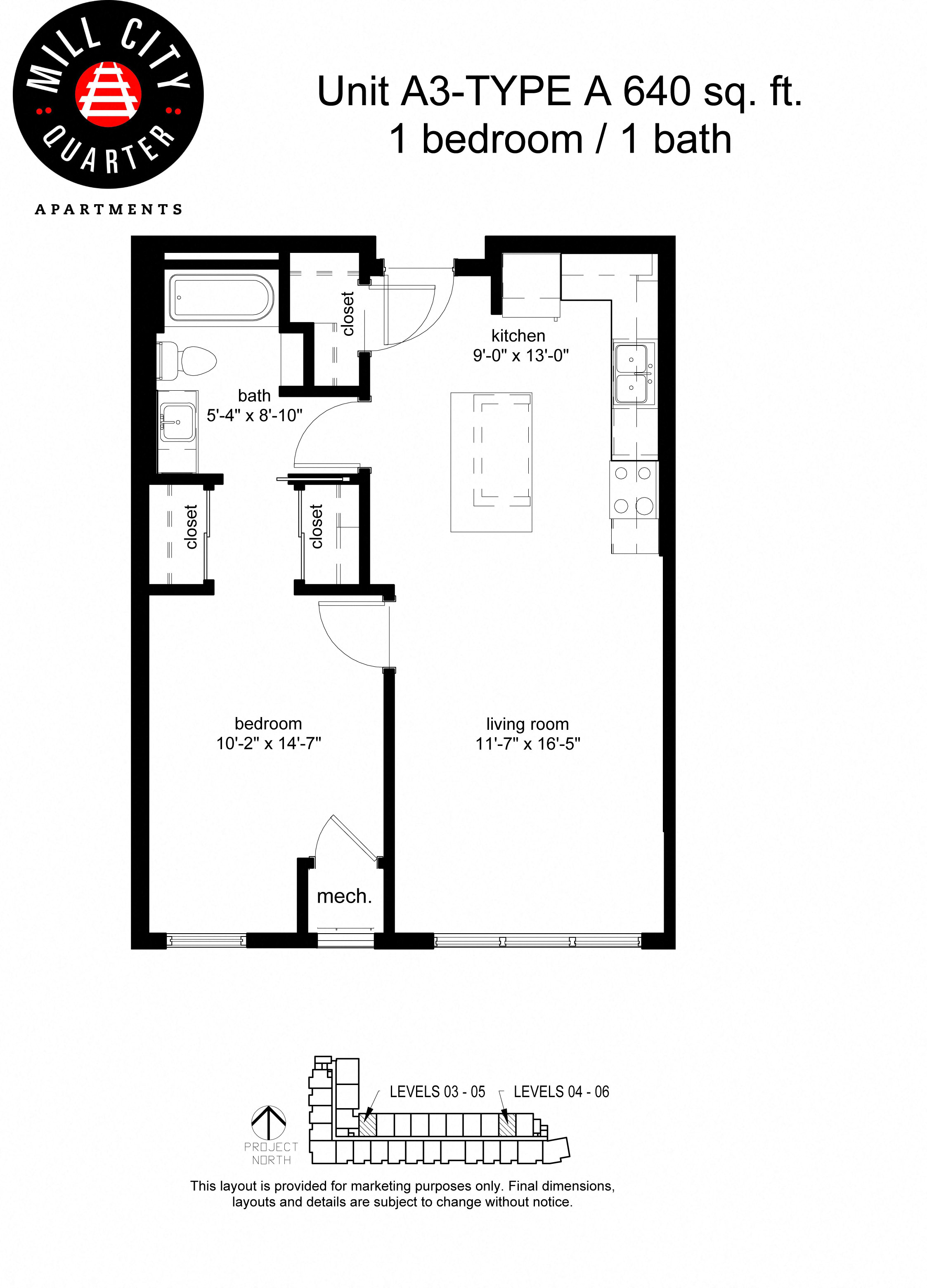 Mill City Quarter Floorplan